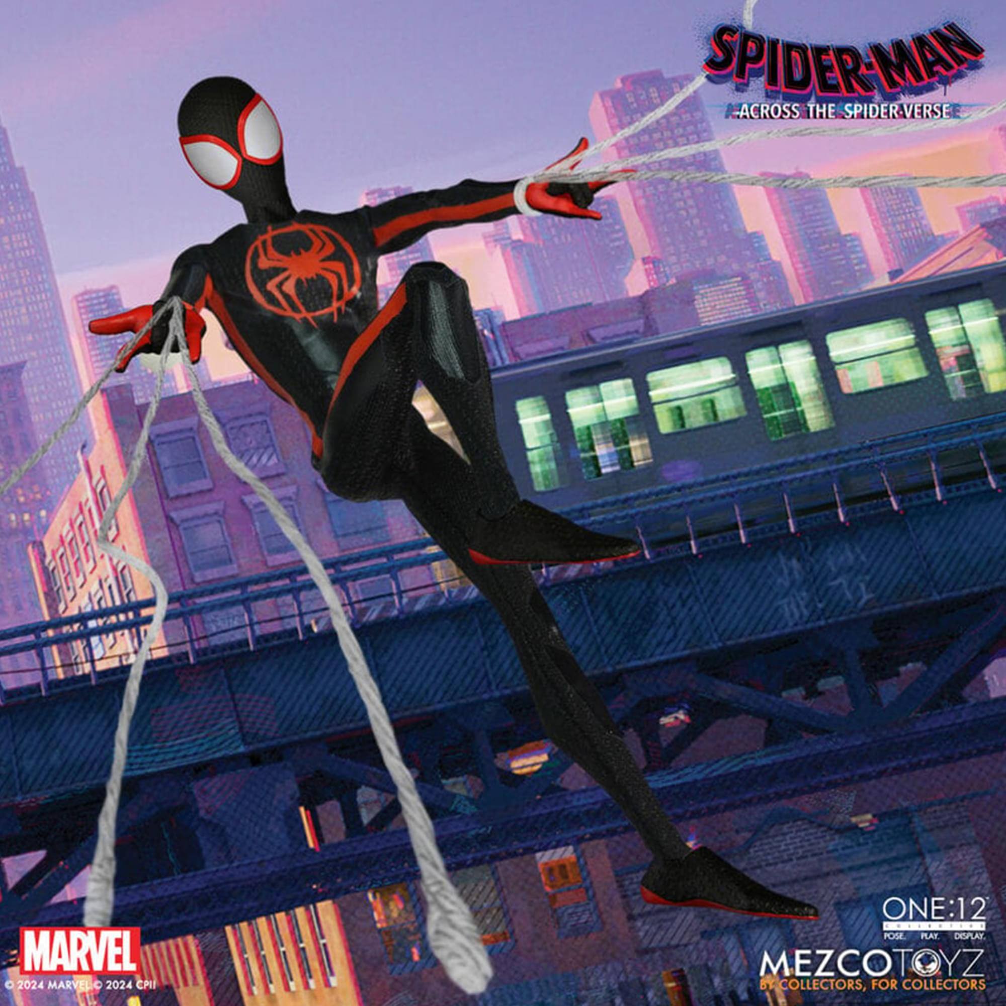 SPIDER-MAN ACROSS THE SPIDER-VERSE  
MARVEL © 2024 MARVEL-C © 2024 CPIE  
ONE:12 POSE PLAT DISPLAY  
MEZCOTOYZ COLLECTORS, FOR COLLECTORS