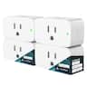 Linkind - Smart Plug, Matter Compatible, Works with Alexa, Google Home, Apple Home, 4 Pack - White