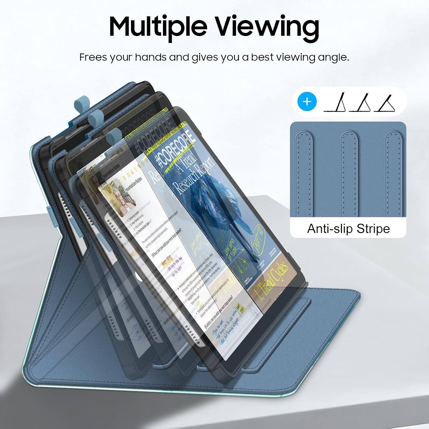 Multiple Viewing  
Frees your hands and gives you a best viewing angle.  

10,0000  
+ #CORECORE! #CORECORE Trend Presentation Notes Research Reporty ....... Anti-slip Stripe  
1.TrendCycles (iLeticia, BACNER