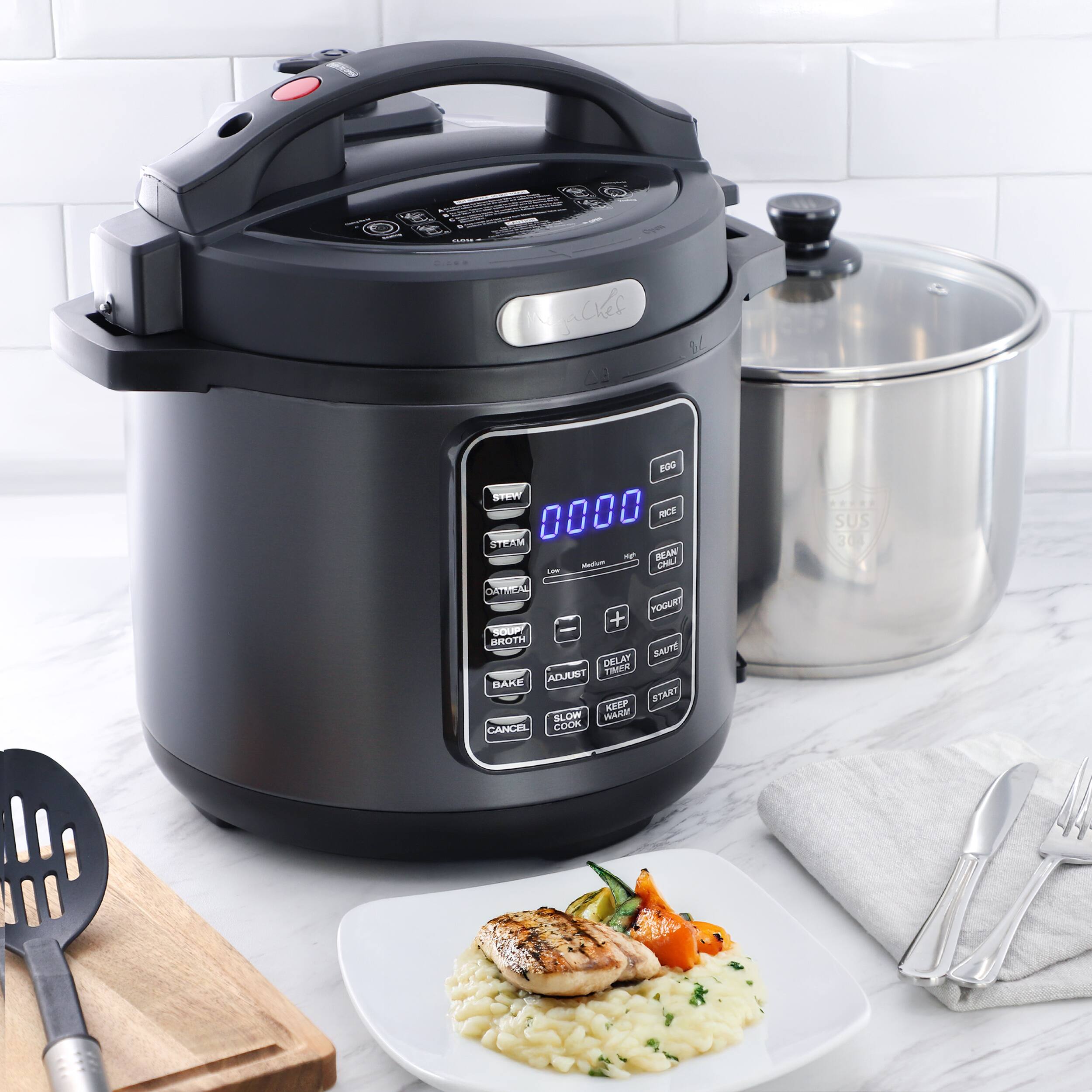 Sure, here is the corrected and grouped text from the image:

- **Mackes 0Z a00 STEN 0000 RCE MLTE - BEAN a CHU - OAA FOGUR + SOUP - BROTH BAUTE DELAT ACUUSI TINMER WARE START KEEP SLOW WARI CANCEL COOK ..... SUS 304**

- **Buttons on the Instant Pot:**
  - STEW
  - STEAM
  - OATMEAL
  - BROWN RICE
  - BEAN
  - YOGURT
  - SAUTE
  - SUSHI
  - RICE
  - SLOW COOK
  - KEEP WARM
  - START
  - CANCEL
  - ADJUST
  - DELAY TIMER
  - SAUTE

- **Other Text:**
  - Instant Pot
  - 6L
  - Low
  - Medium
  - High
  - 00:00