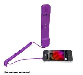 Pyle - Home PITP8PUR Retro Style Pop Handset for iPhone, iPad, iPod, Android, BlackBerry, Other Cell Phones - Easy Use - R - Purple