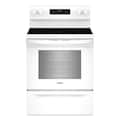Whirlpool - 30 in. Wide 5 elements 5.3 cu. ft. Freestanding Electric Range with Air Cook Technology, No Preheat Air Fry, Self Clean - White