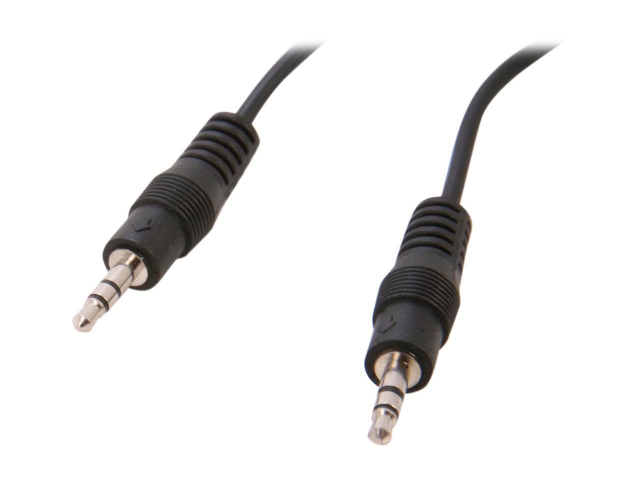 Front. Nippon Labs - Nippon Labs 12 ft. Premium 3.5mm Audio Stereo Speaker Cable M/M 12ft Model SPC-12MM 12 feet - Black.