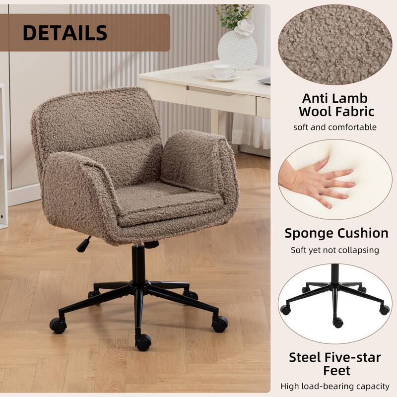 DETAILS

- Anti Lamb Wool Fabric
  - soft and comfortable

- Sponge Cushion
  - Soft yet not collapsing

- Steel Five-star Feet
  - High load-bearing capacity