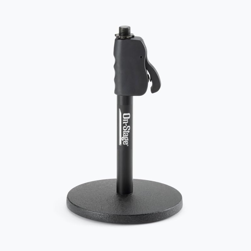 Alt View 9. On Stage Stands - On-Stage DS7200QRB Quick-Release Adjustable Desktop Microphone Stand - Black.
