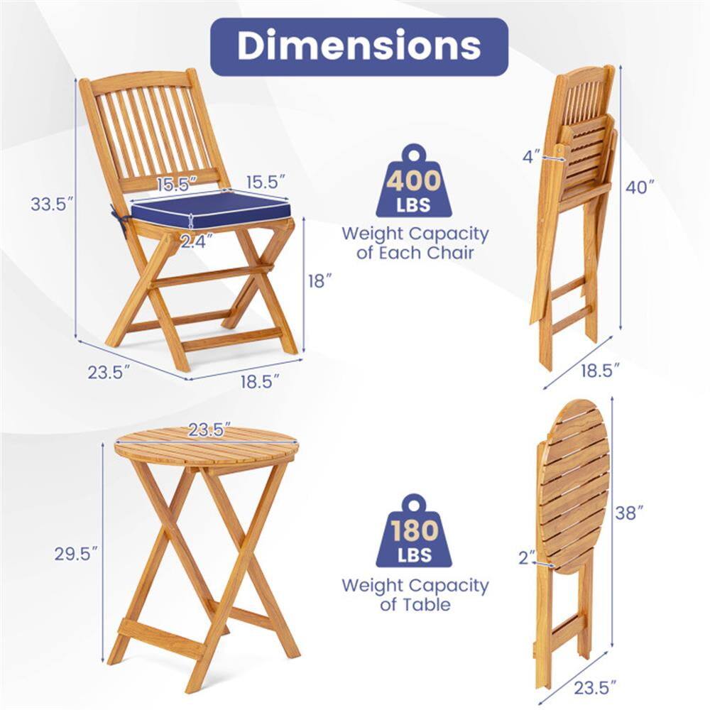 Dimensions:  
- 33.5"  
- 15.5"  
- 2.4"  
- 15.5"  
- 400 LBS Weight Capacity of Each Chair  
- 18"  
- 4"  
- 40"  
- 23.5"  
- 18.5"  
- 18.5"  
- 23.5"  
- 29.5"  
- 180 LBS  
- 2"  
- 38"  
- 23.5"