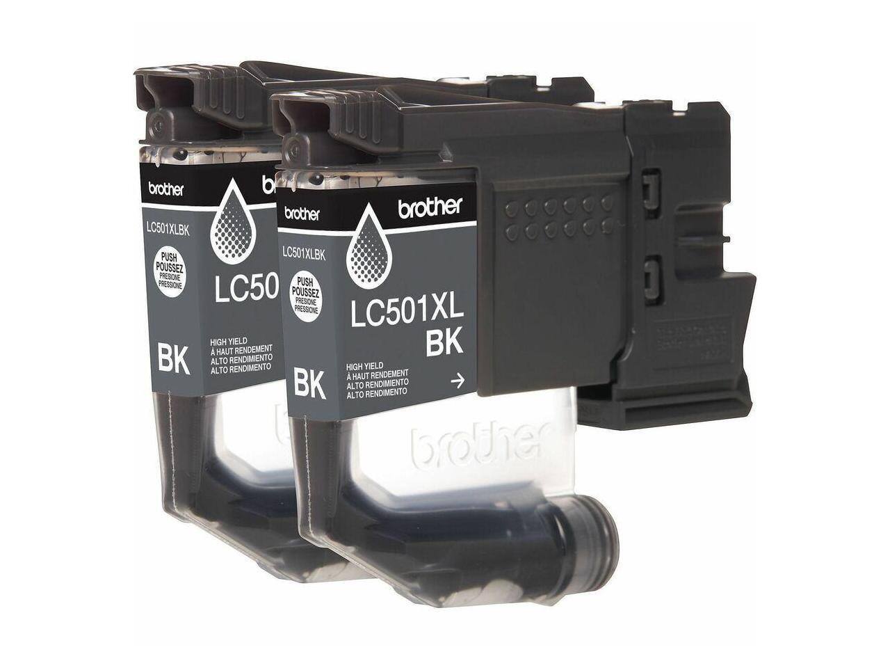 brother LC501XLBK  
PUSH  
POUSSEZ  
PRESIONE  
PRESSIONE  
LC501XL  
HIGH YIELD  
A HAUT RENDEMENT  
ALTO RENDIMENTO  
BK