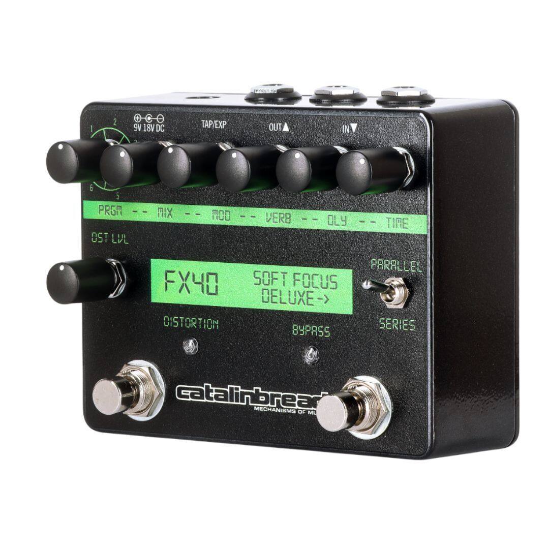 I 2 C ve 18V DC TAP/EXP OUT INV 6 5 PRGM | - OST LVL RIX - MOO I I VERB - I OLY - - TIME FX40 DISTORTION SOFT FOCUS DELUXE-> 8YP855 PRRALLEL SERIES catalinbrear MECHANISMS OF MO