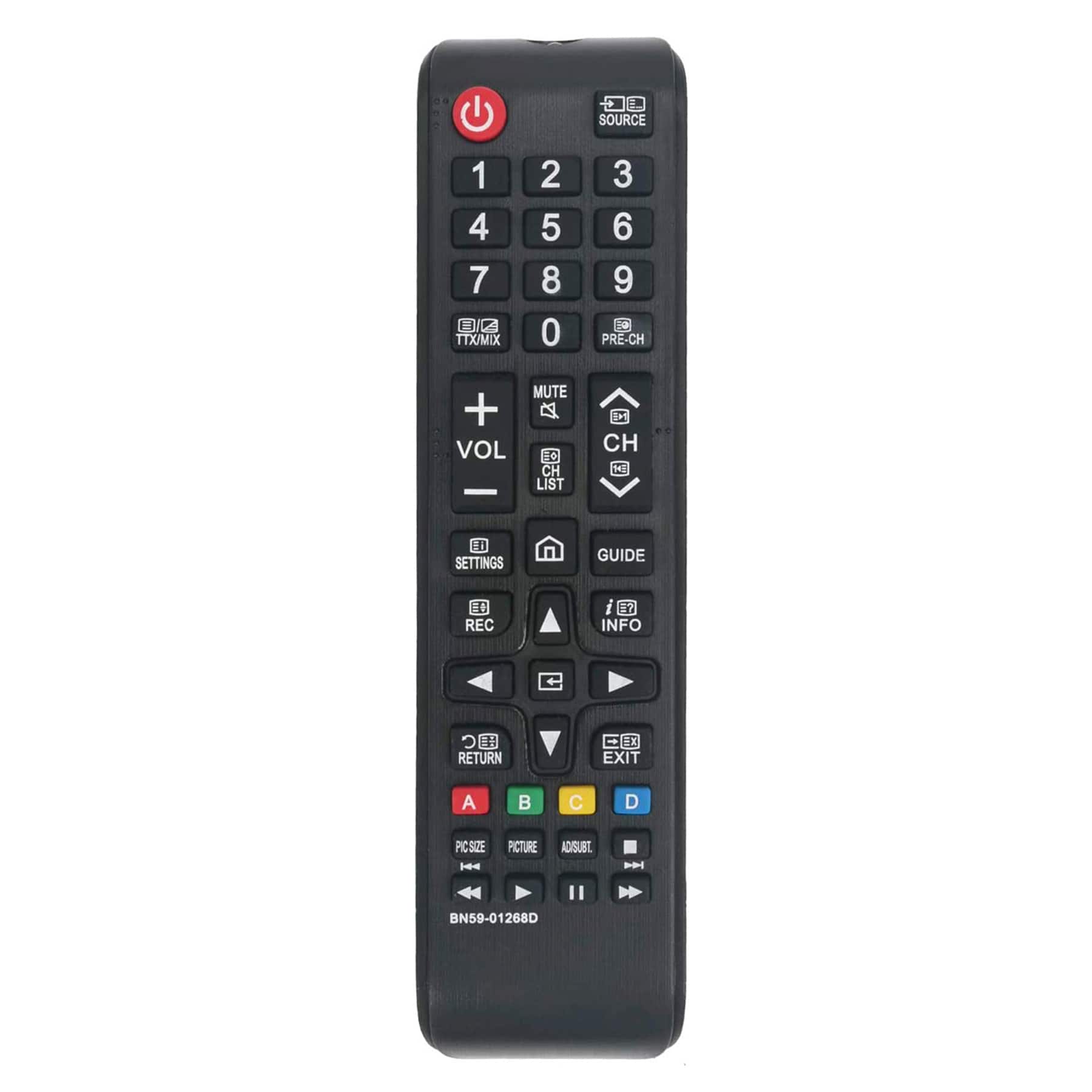ALLIMITY - BN59-01268D Replacement Remote, Fit for Samsung TV UE32M5500 UE40MU6400 UE43M5590 UE49MU6670 UE50MU6120 UE55M5620 - Black