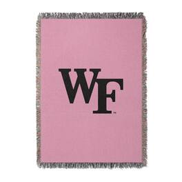 Chad & Jake - Wake Forest Demon Deacons Woven Blanket - Pink