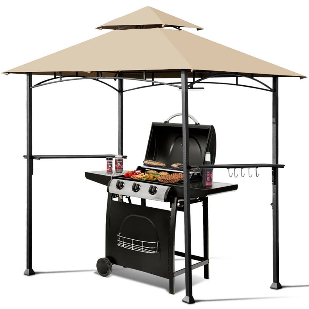 Back. Kadyn - 8’ x 5’ Outdoor Patio Barbecue Grill Gazebo, Outdoor Gazebo Wedding Party Tent Canopy Tent for Outside Party.