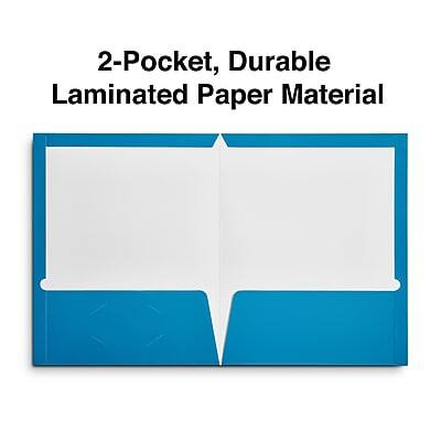 2-Pocket, Durable Laminated Paper Material