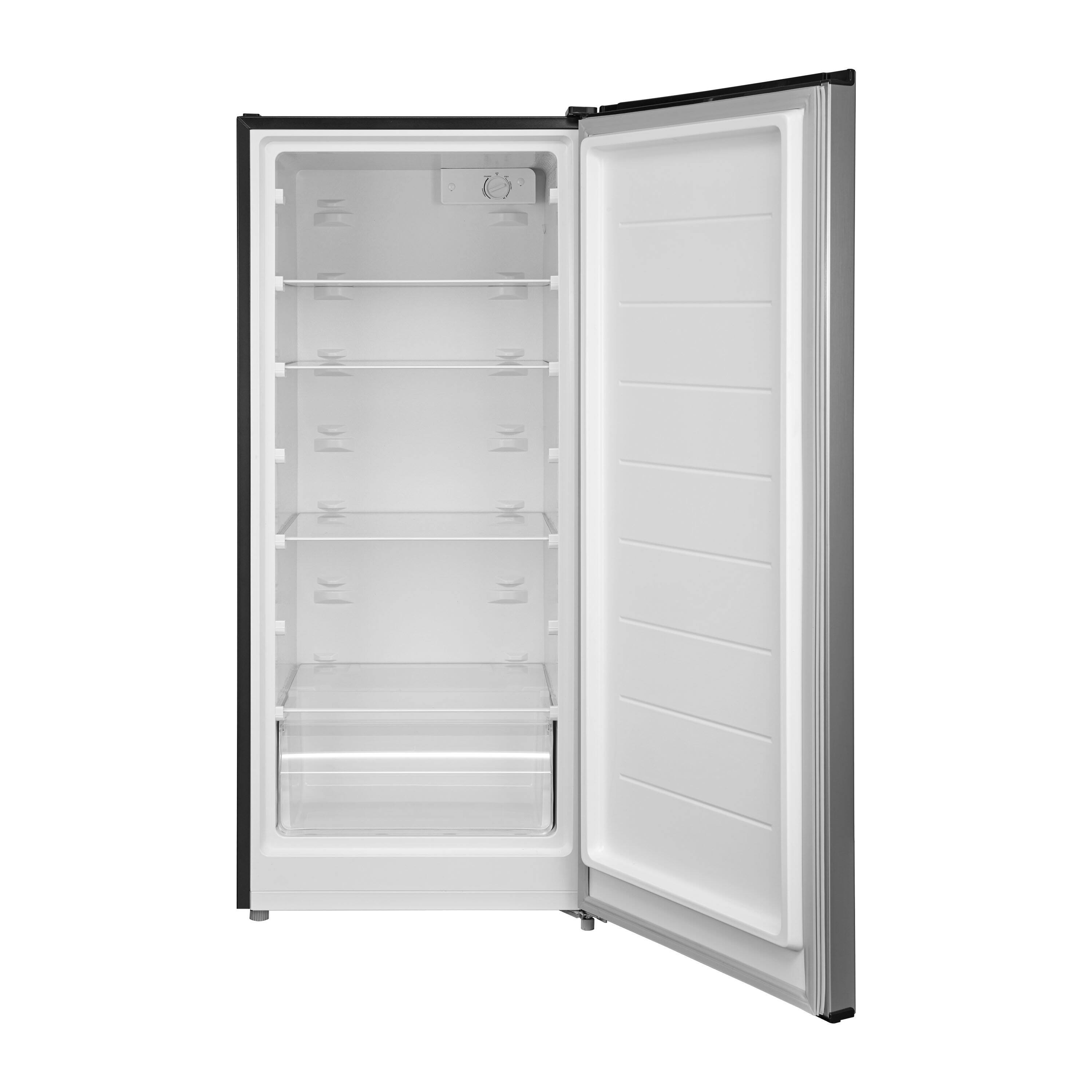 Alt View 5. Insignia™ - 7.1 Cu. Ft. Garage Ready Upright Convertible Freezer - Stainless Steel Look.