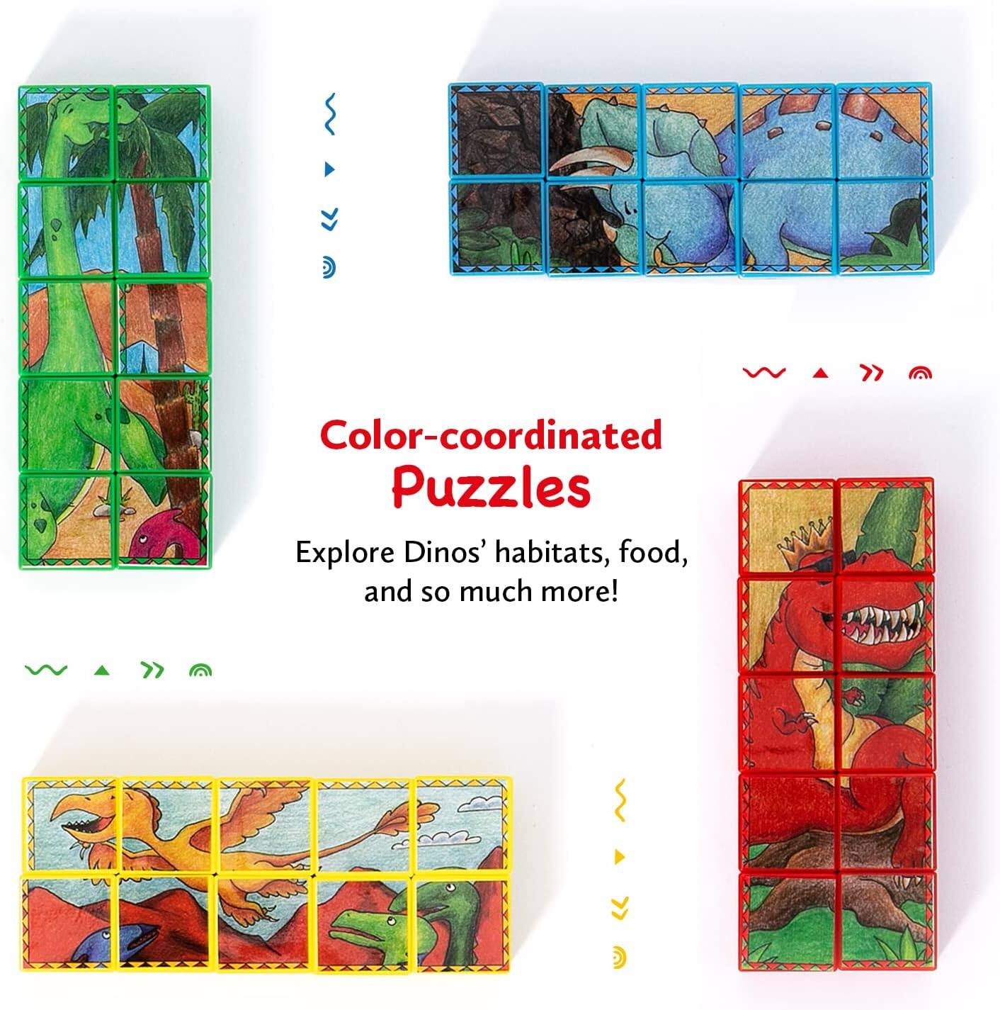 Color-coordinated Puzzles

Explore Dinosaurs' habitats, food, and so much more!