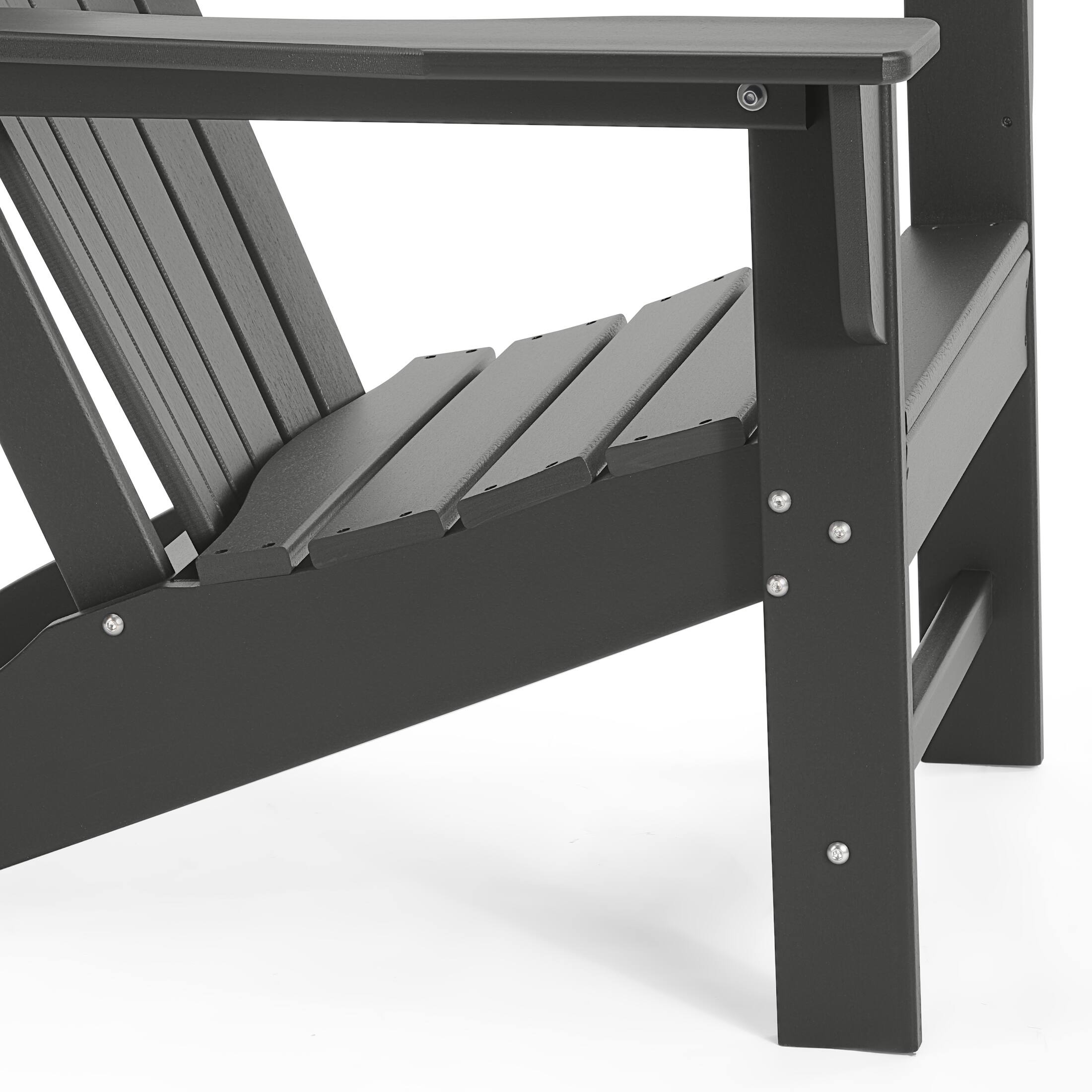 Alt View 6. WestinTrends - WestinTrends Dylan Outdoor Adirondack Chair (Set of 2) - Gray.
