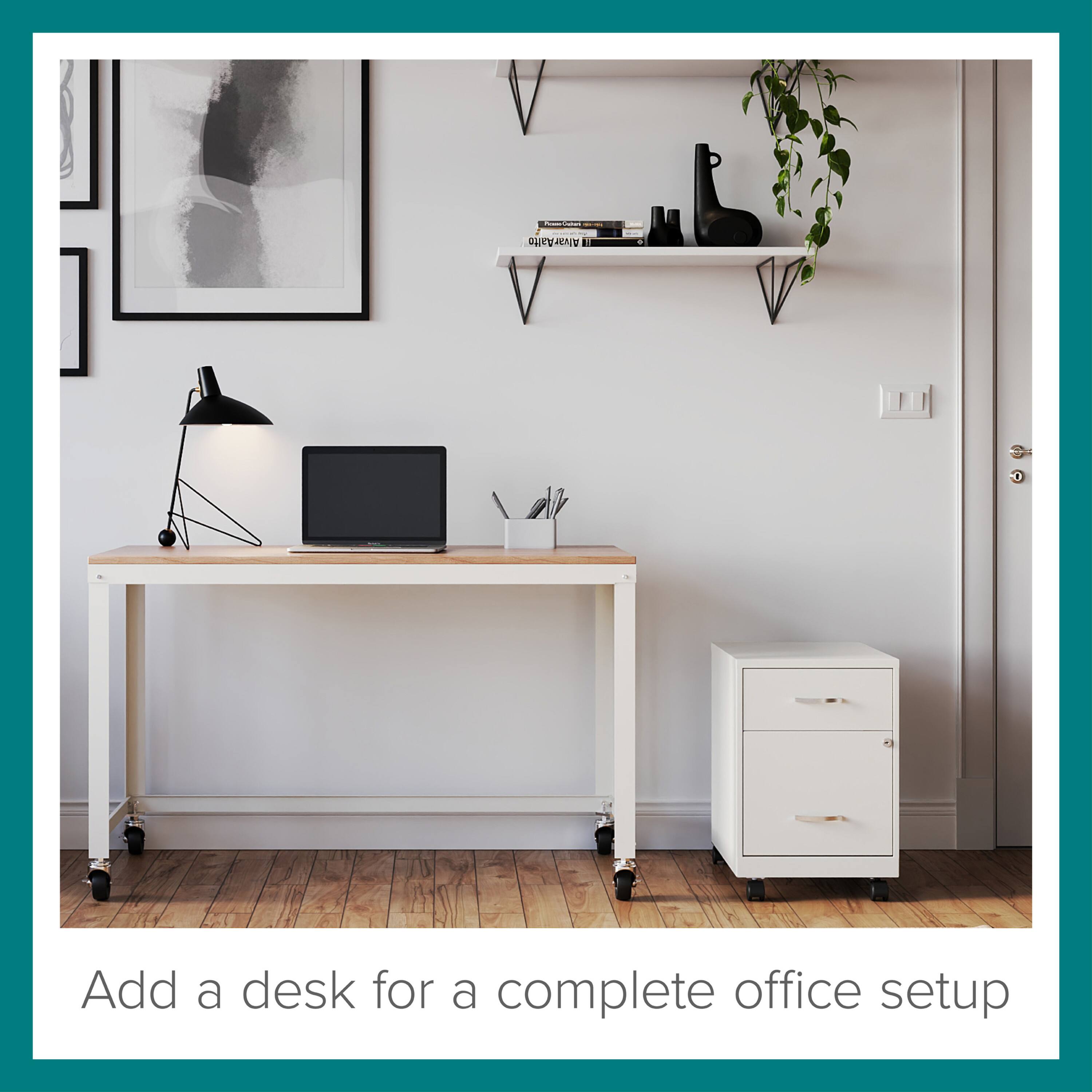 Add a desk for a complete office setup