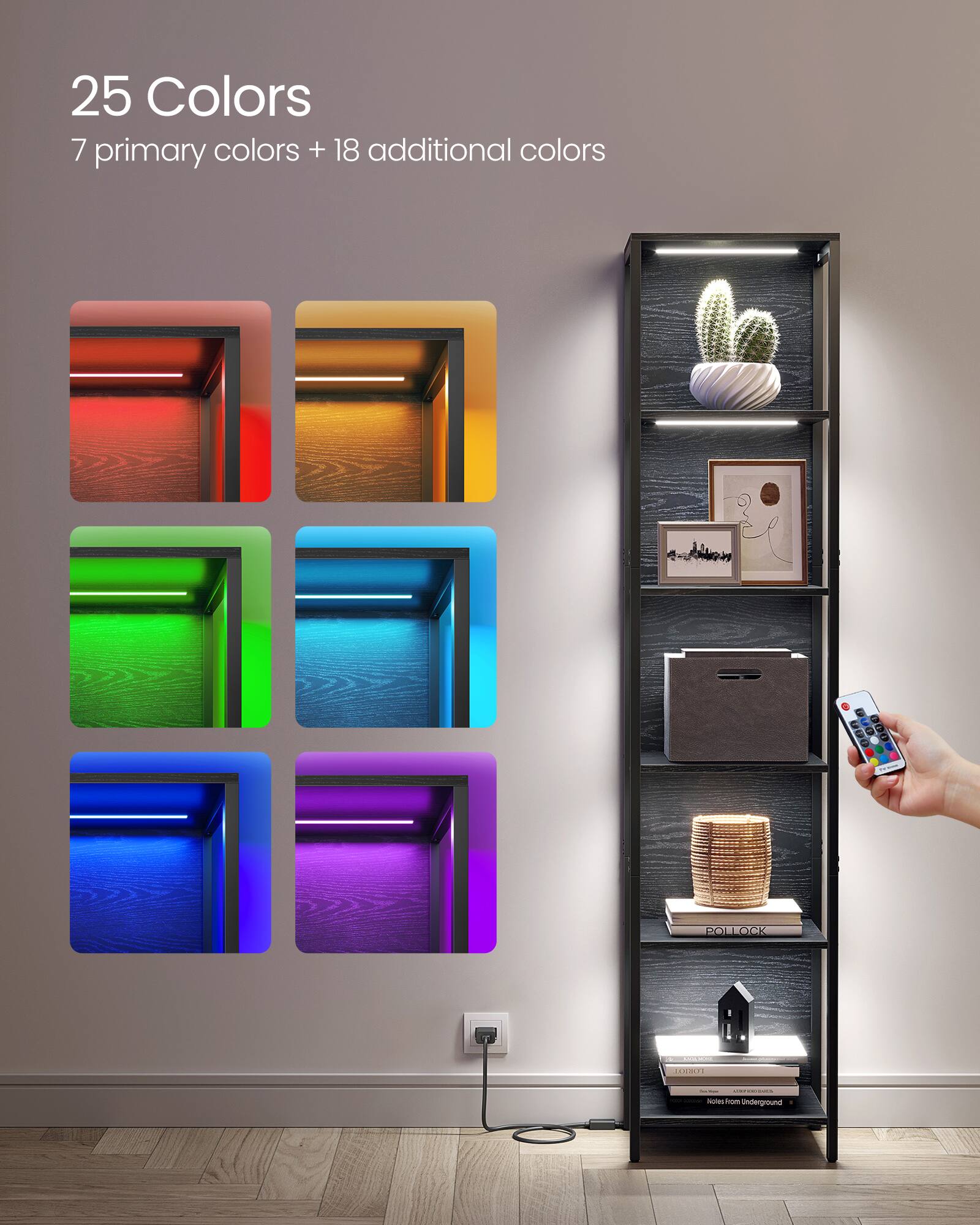 25 Colors  
7 primary colors + 18 additional colors  

POLLOCK CONEINE  
Notes From Underground