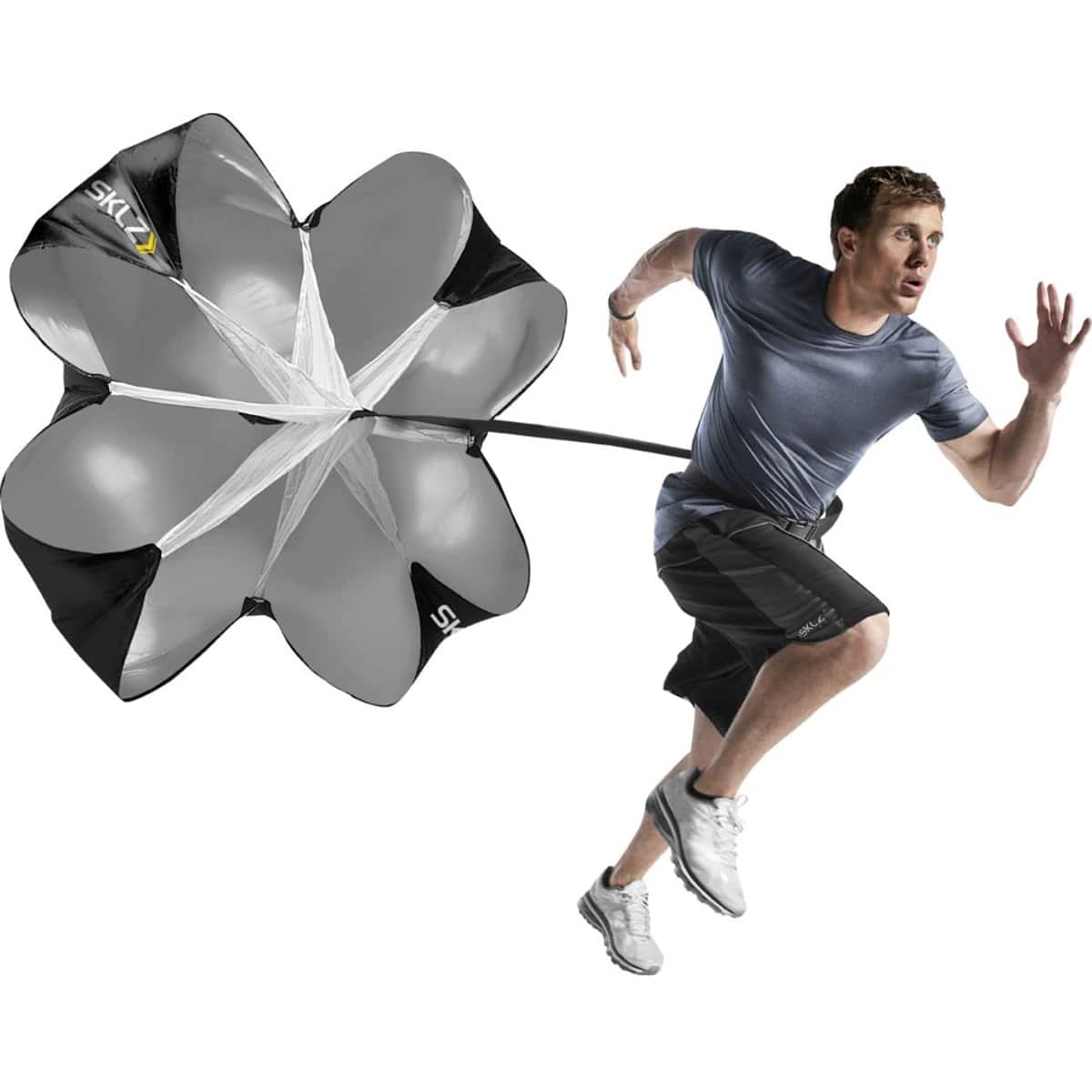 SKLZ- Speed Chute Resistance Training Parachute- Black