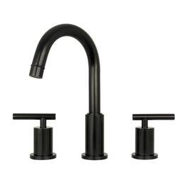 Solid Brass Double-Handle Widespread Kitchen Faucet