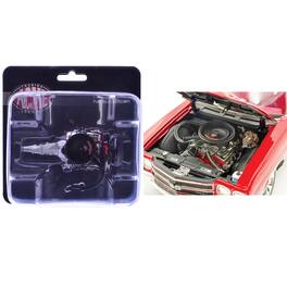 454 LS6 Engine and Transmission Replica from "1970 Chevrolet Chevelle SS" 1/18 Model by ACME