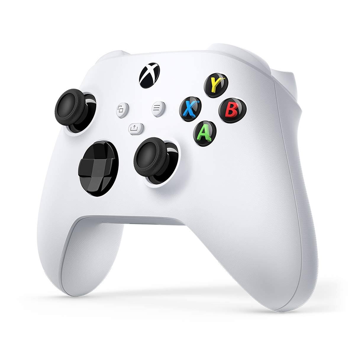 Angle. Microsoft - Xbox Wireless Controller Robot White - Wireless & Bluetooth Connectivity - New Hybrid D-pad - New Share Button - Robot White.