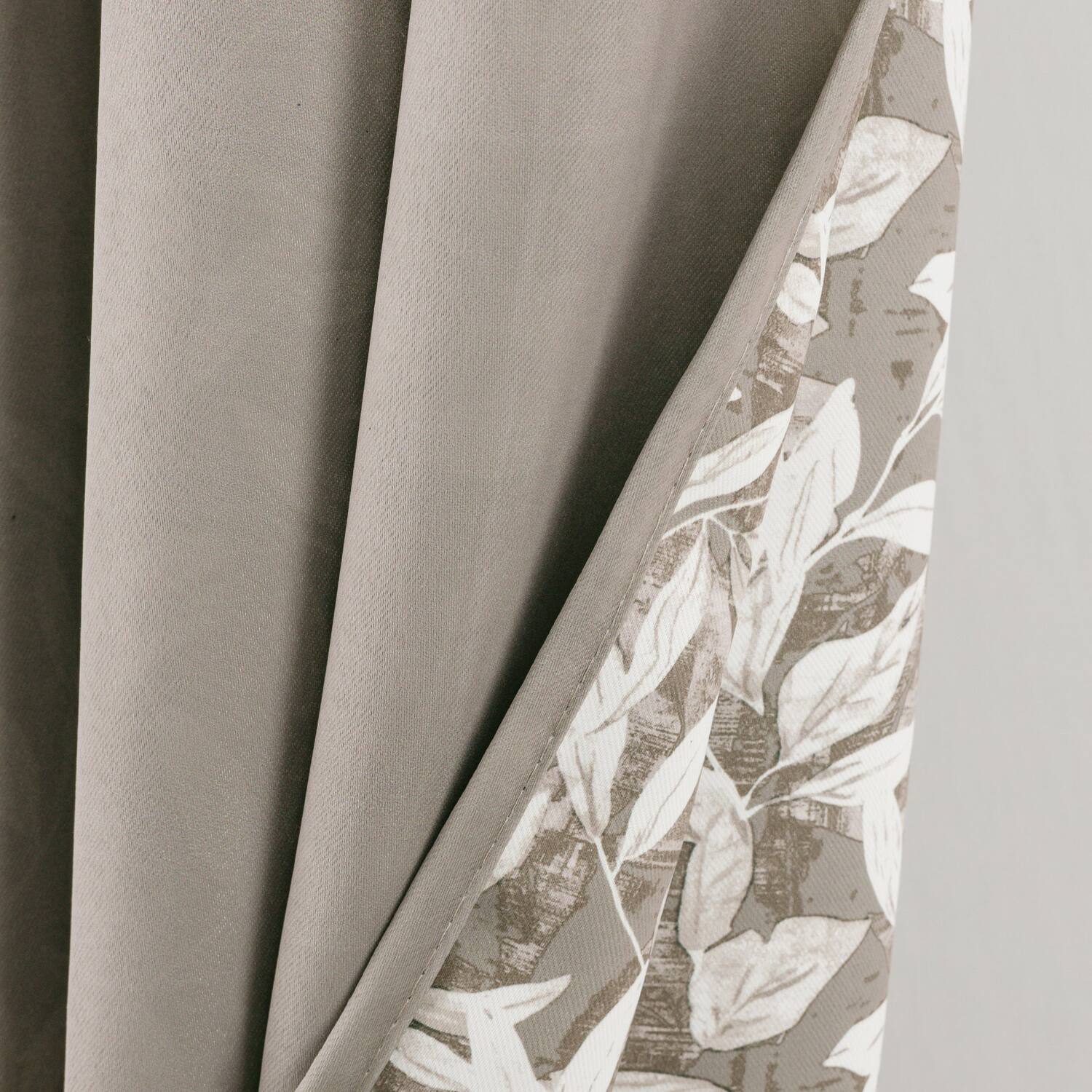 Alt View 2. RT Designers Collection - RT Designers Collection 100% Polyester 190 GSM Marina Revisible Blackout Grommet Curtain Panel 54" x 84" Silver - Silver.
