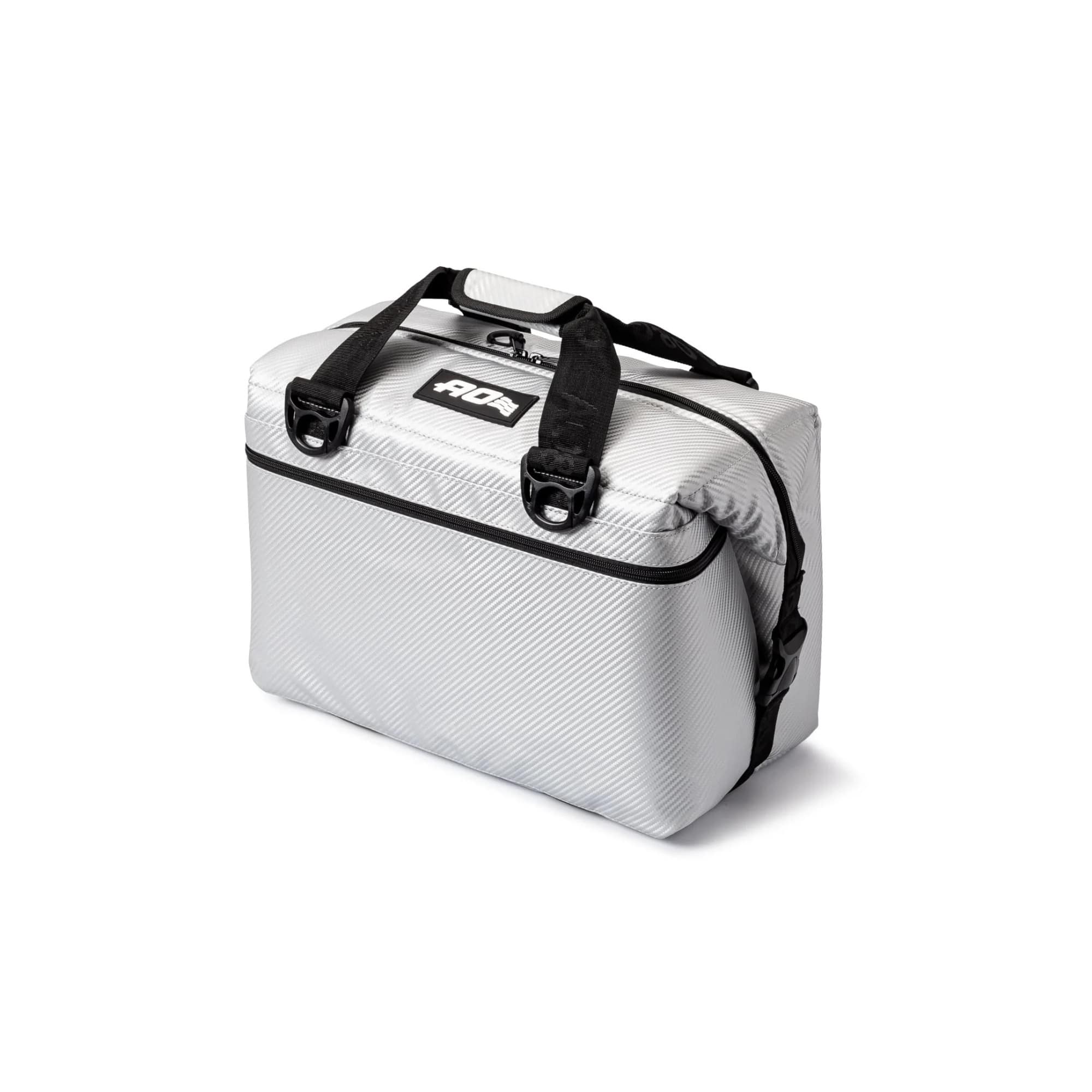 AO Coolers - Carbon Series 24-Pack Soft Cooler Leak-Proof and Durable - Silver