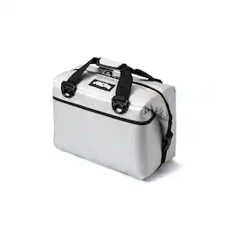 AO Coolers - Carbon Series 24-Pack Soft Cooler Leak-Proof and Durable - Silver