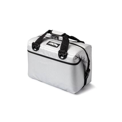Front. AO Coolers - AO Coolers Carbon Series 24-Pack Soft Cooler Leak-Proof and Durable (Silver) - Silver.
