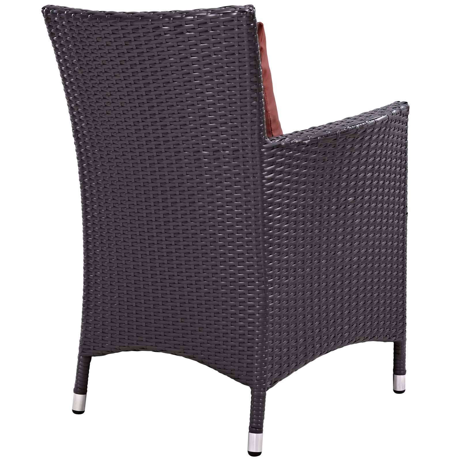 Left. Modway - Convene Dining Outdoor Patio Armchair by Modway - Espresso Curant.