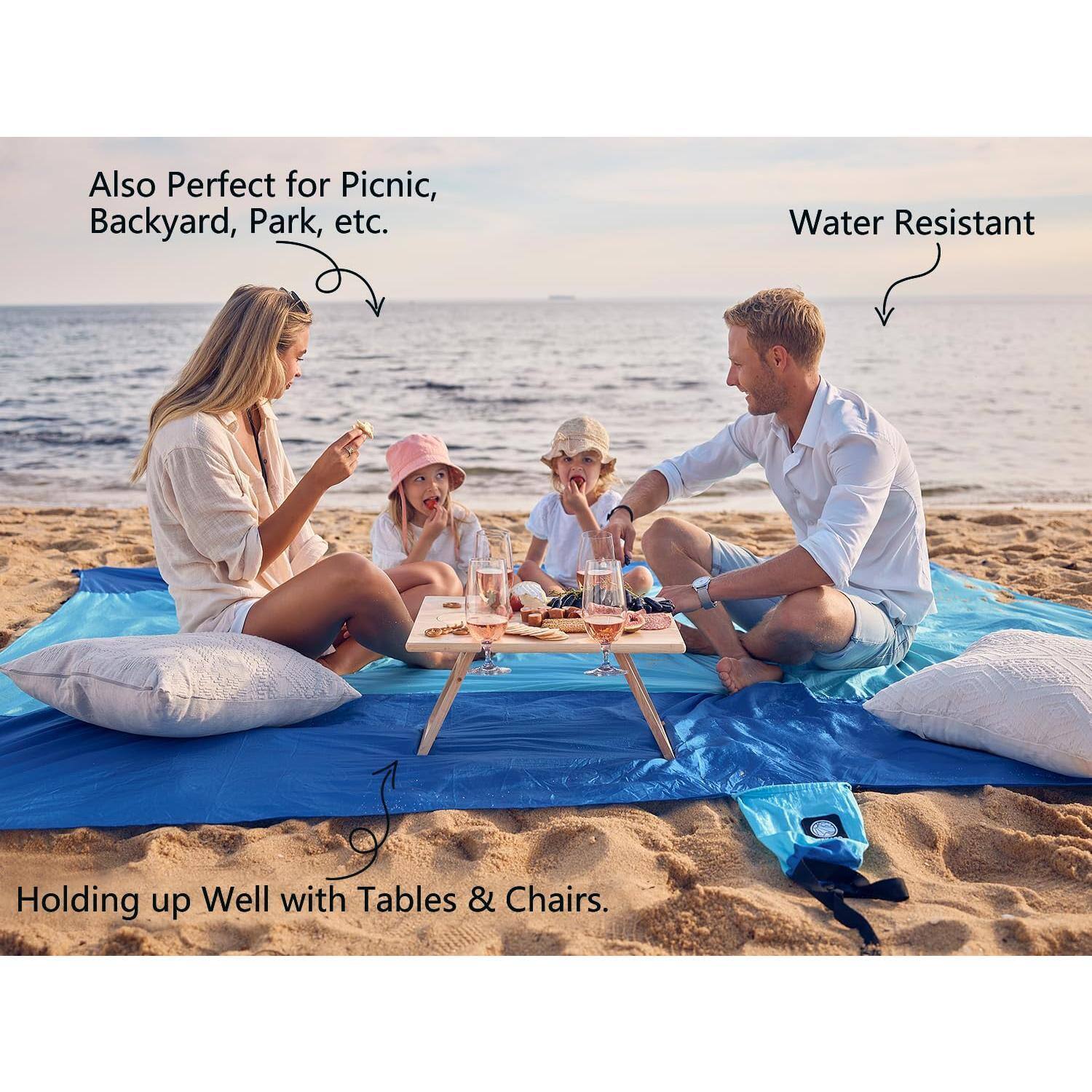 Also Perfect for Picnic, Backyard, Park, etc.

Water Resistant

Holding up Well with Tables & Chairs.