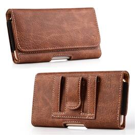 LUXMO - Large Horizontal Universal Phone Pouch - Brown