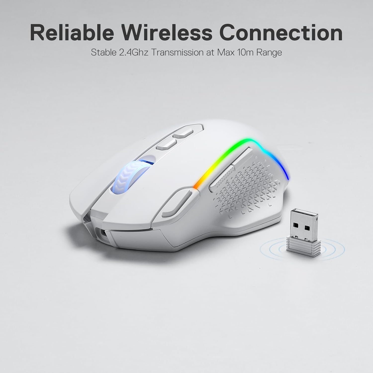 Reliable Wireless Connection  
Stable 2.4Ghz Transmission at Max 10m Range