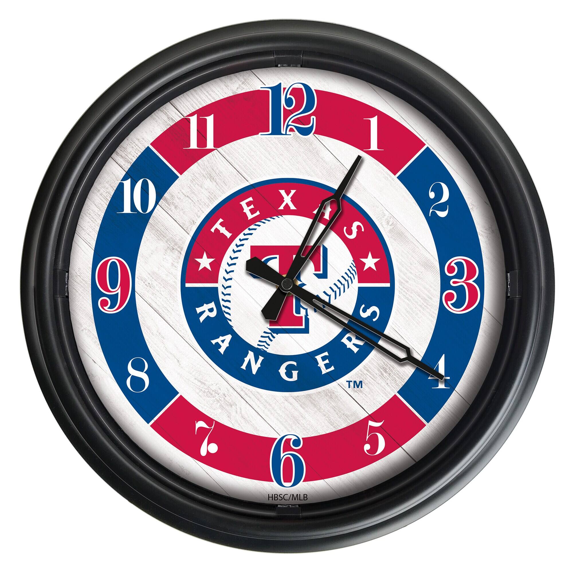 Holland Bar Stool Co. - Texas Rangers Indoor/Outdoor LED Wall Clock - Multicolor price history on PriceWatchPro