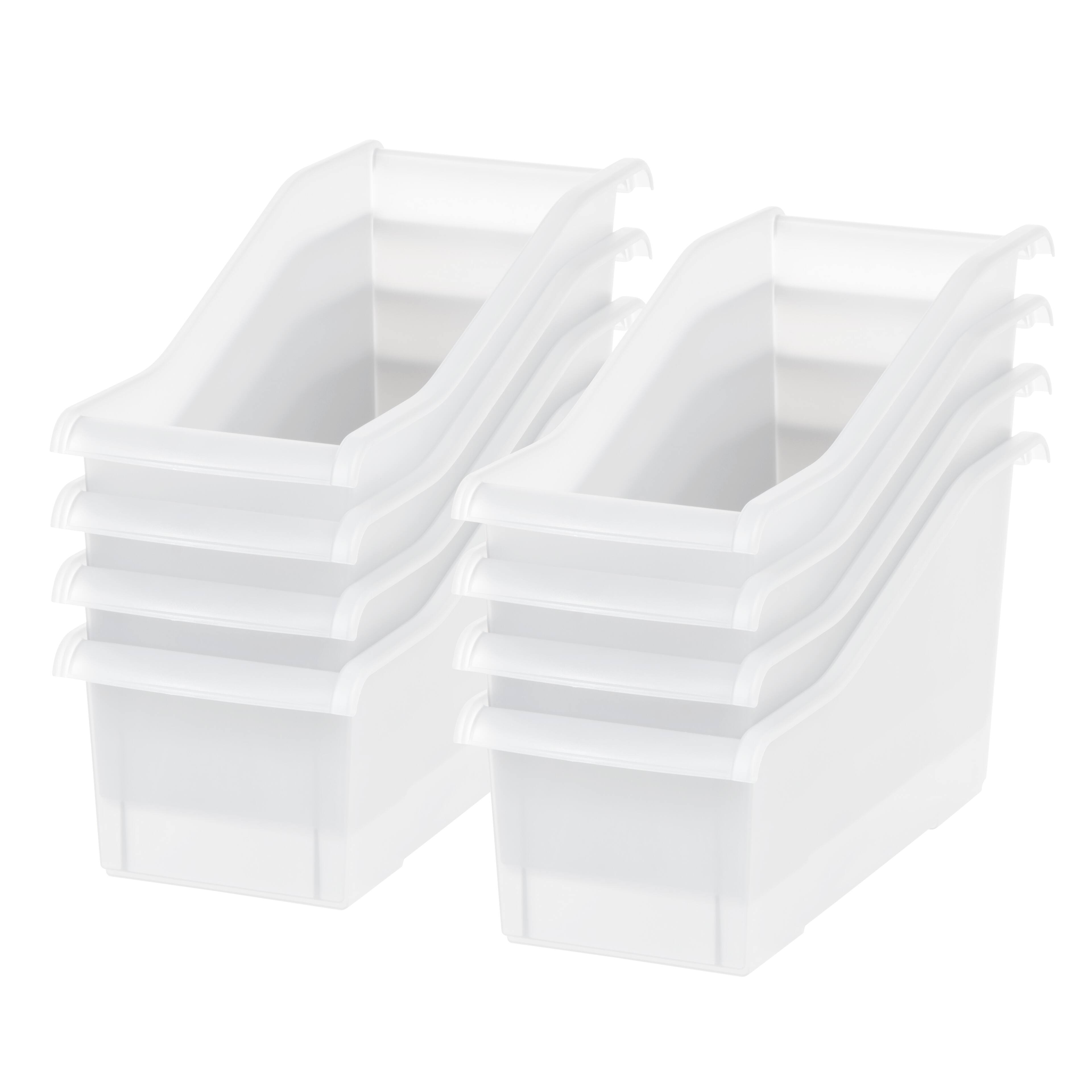 Front. IRIS USA - IRIS 15" x 6" Plastic Connecting Book and Paper Storage Container Bin.