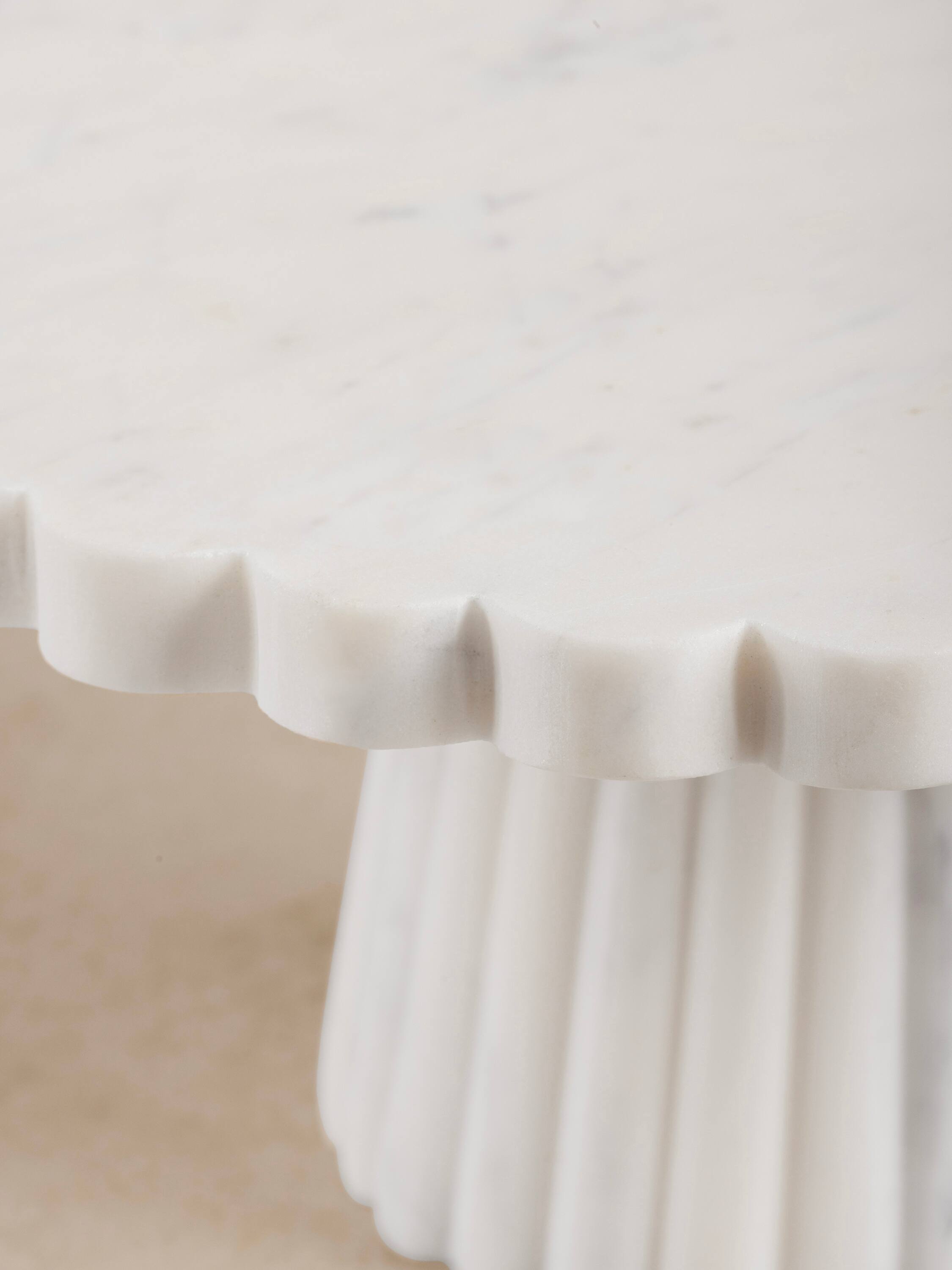 Left. GAURI KOHLI - Bobby Cake Stand - Shades of white.