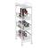 Alt View 16. Honey-Can-Do - 4-Tier Slim Rolling Cart with Drawers - White.