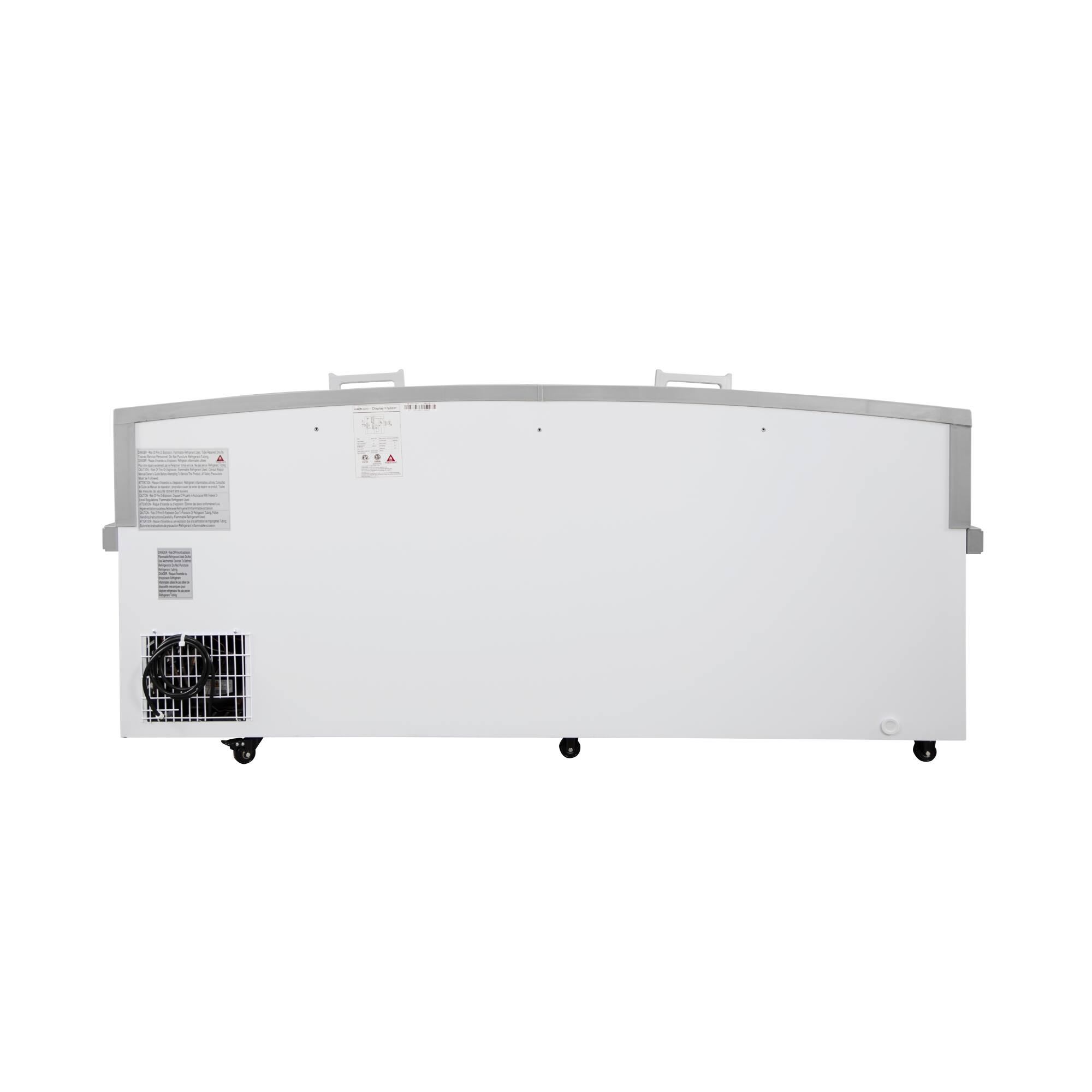 Alt View 9. Koolmore - 77 in. 27.5 cu. ft. Commercial Auto Defrost Convertible Aisle-End Island Freezer/Refrigerator in White (KM-ISCF-75AF) - White.
