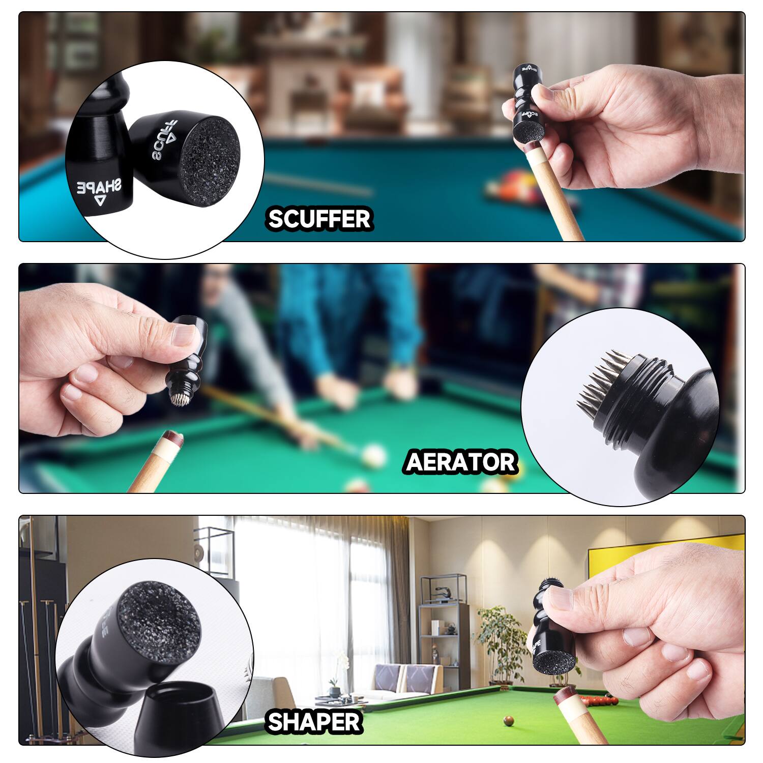 SCUFFER, AERATOR, SHAPER