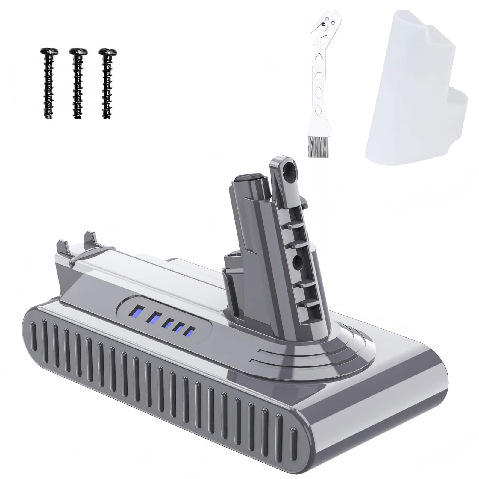 Front. Simple Plus+ - 25.2V Replacement for Dyson V10 Battery: 7000mAh Compatible with V10 Animal Absolute Motorhead SV12 Vacuum.
