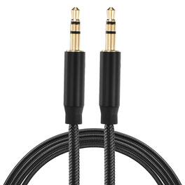 Unique Bargains - 2pcs AUX Cable, 3.5mm Nylon Braided Male to Male Audio Cord, for Headphone Speaker Car Stereo - Black