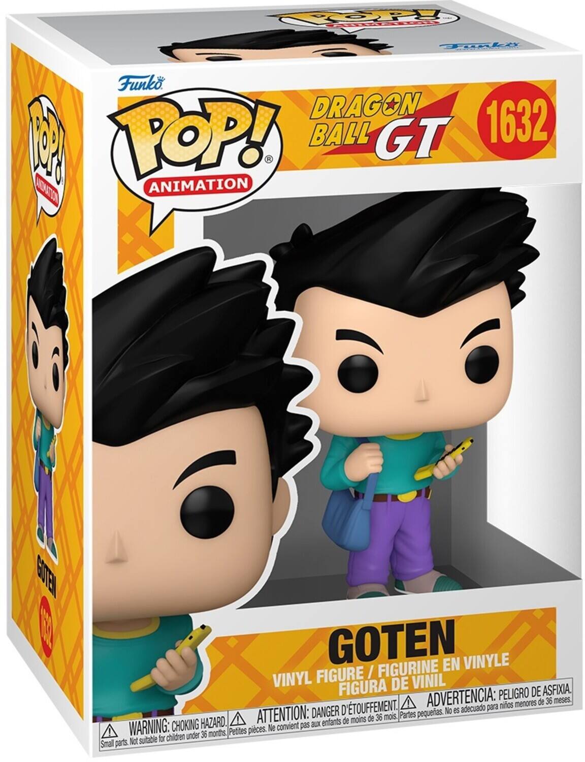 Funko Pop! Animation Dragon Ball GT 1632 Goten Vinyl Figure / Figurine Vinyl Figura de Vinil Peligro de Asfixia. Danger d'étouffement. Advertencia: peligro de asfixia. ATTENTION: peligro de asfixia. WARNING: choking hazard. DANGER: choking hazard. Not suitable for children under 36 months. No es adecuado para niños menores de 36 meses. Partes pequeñas. Petites pieces. Not suitable for children under 36 months.