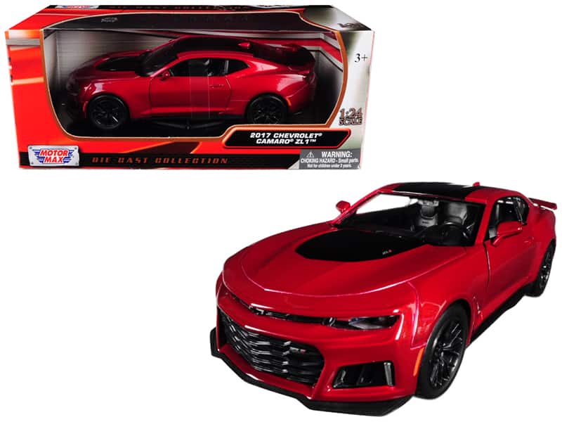 2017 Chevrolet Camaro ZL1 1/24 Diecast Car Model by Motormax - Burgundy