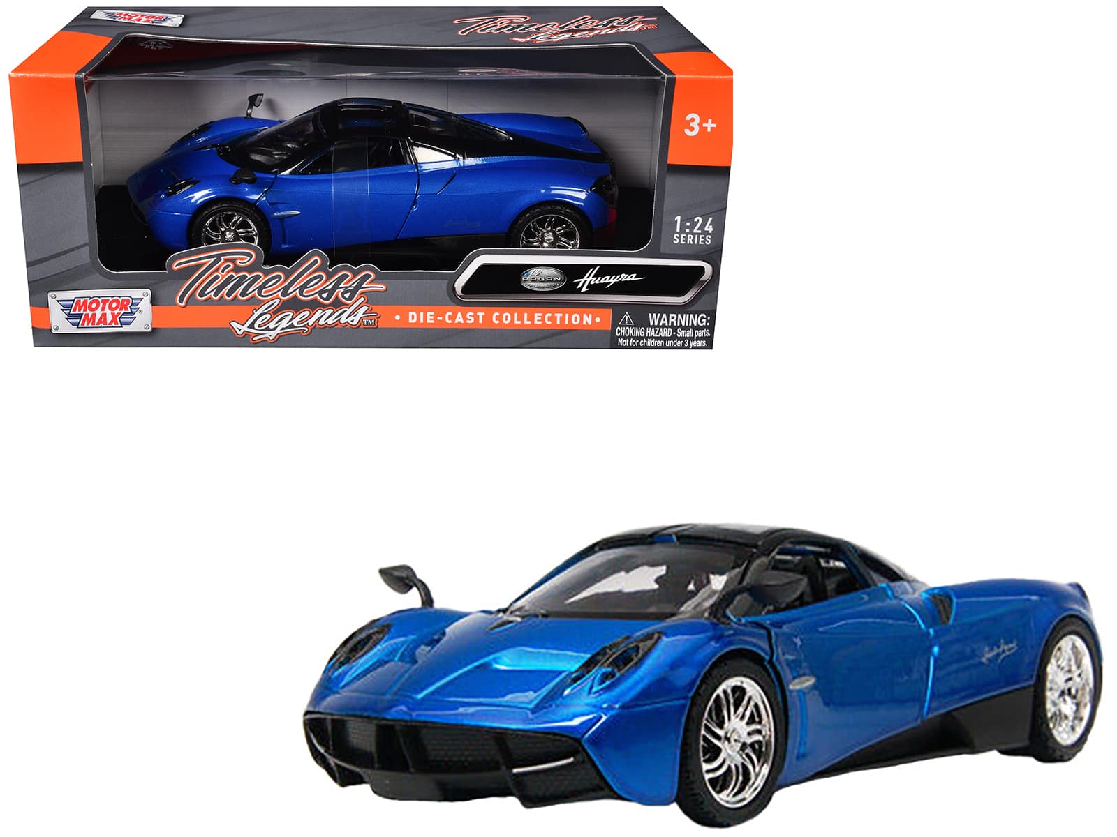 Pagani Huayra Blue 1/24 Diecast Model Car by Motormax price history on PriceWatchPro