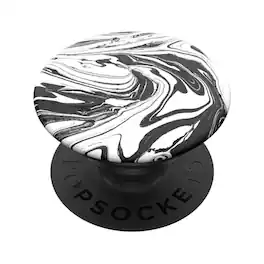 PopSockets - Phone Grip Mod Marble PopGrip PopSocket W/ - Swappable Top Black Marble