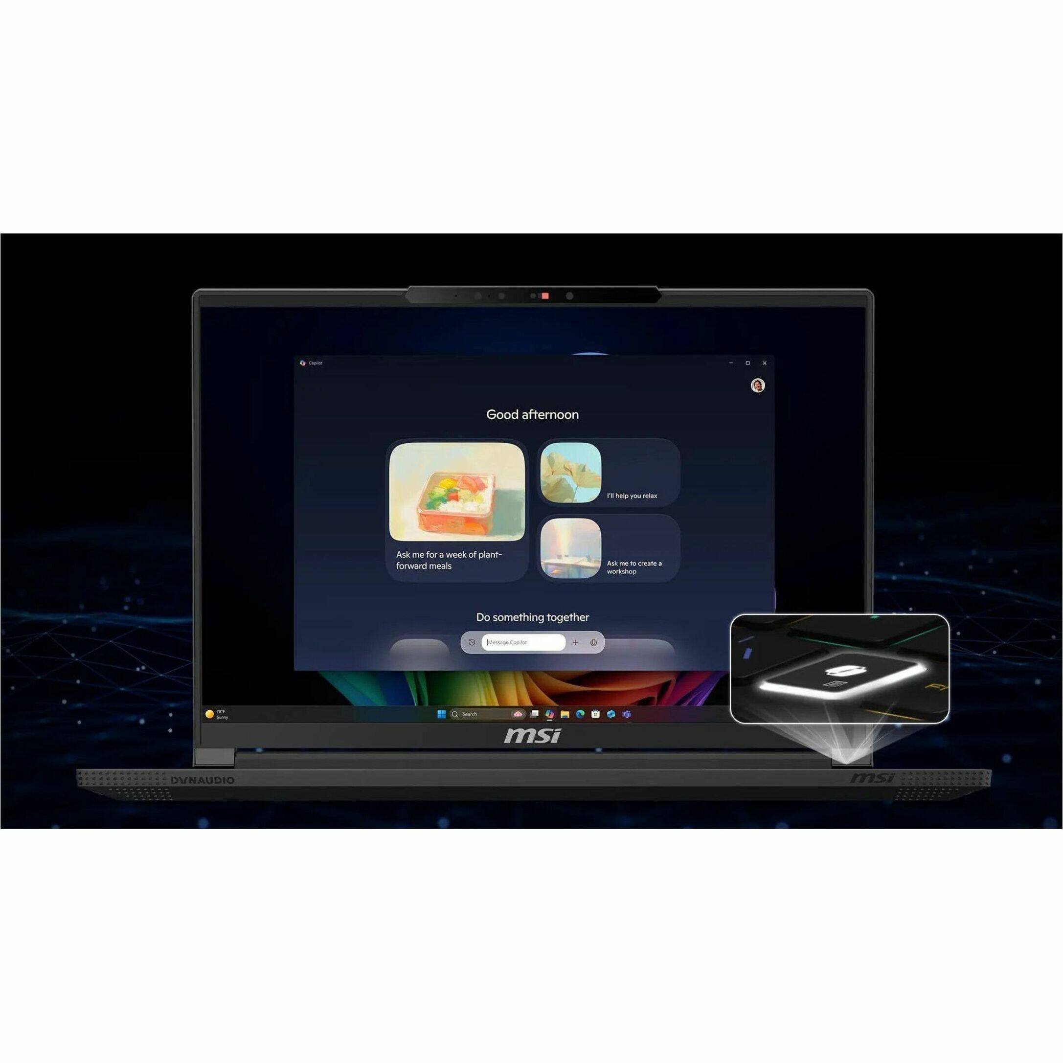 Good afternoon - 1 - For a week of plain formard meals - Do something together - msi 1 DVNAUDIO msi