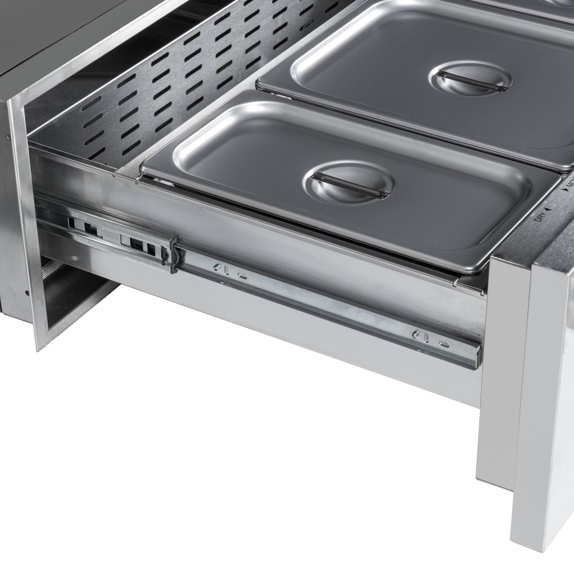 Angle. Koolmore - 30 in. Warming Drawer with Three Compartments in Stainless-Steel (KM-RWD-30SS) - Silver.