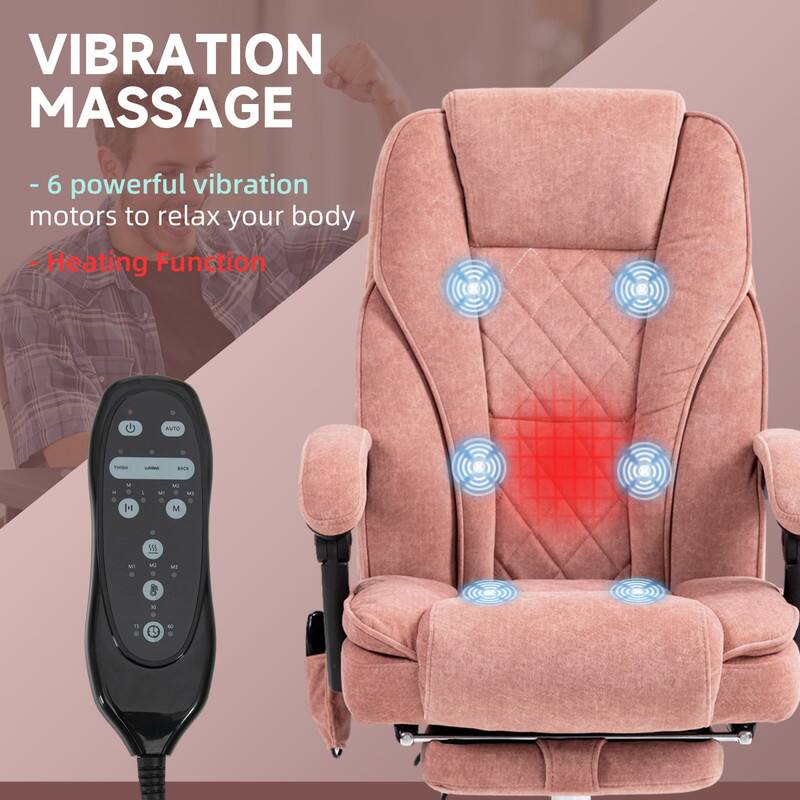 VIBRATION MASSAGE  
- 6 powerful vibration motors to relax your body  
- Heating Function  
- AUTO