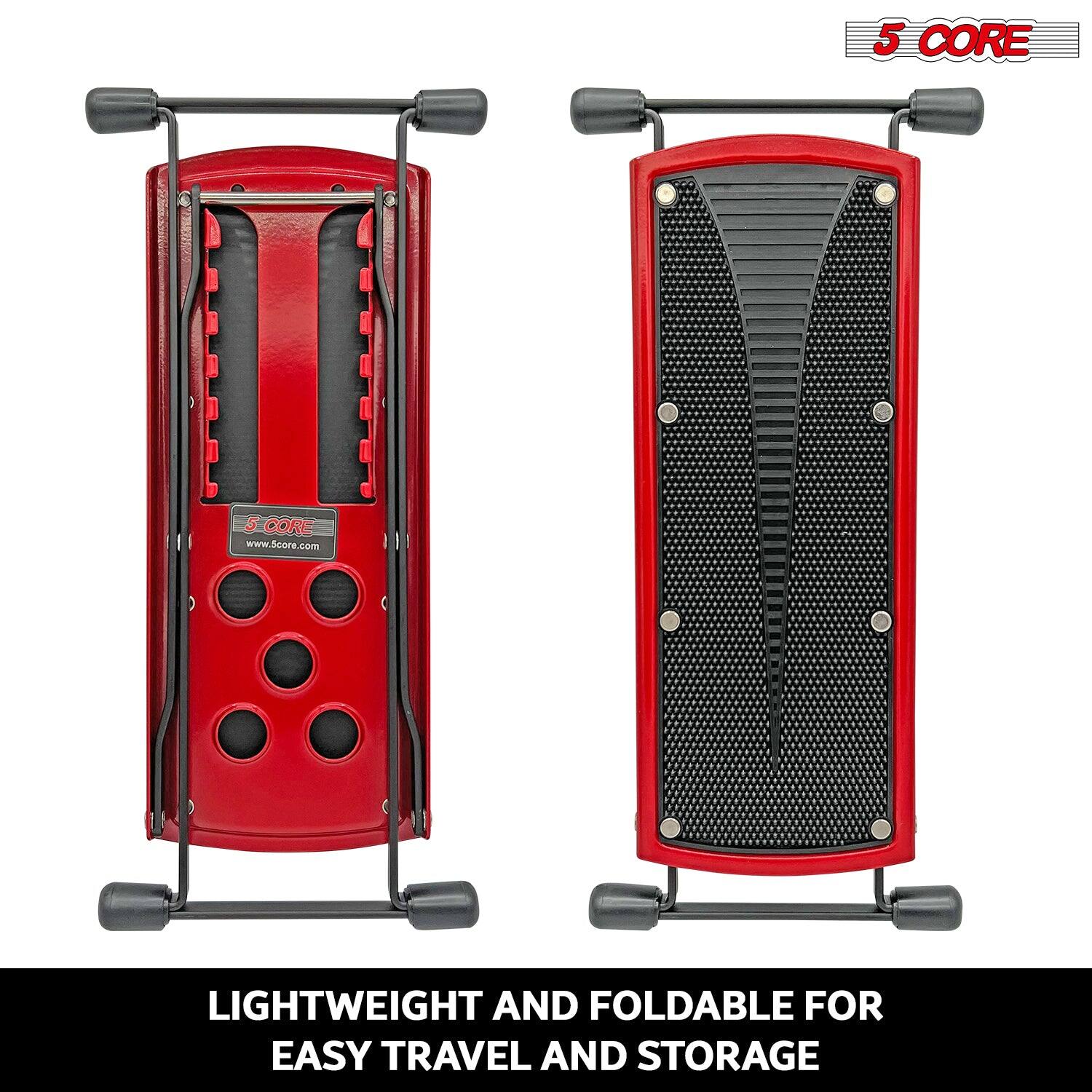 5 CORE, www.5core.com, LIGHTWEIGHT AND FOLDABLE FOR EASY TRAVEL AND STORAGE