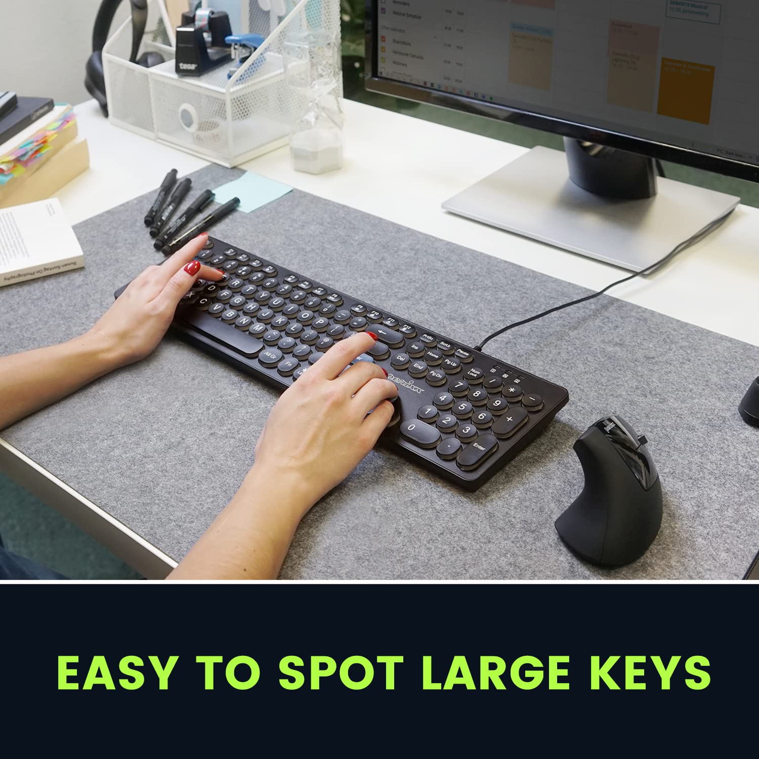 EASY TO SPOT LARGE KEYS